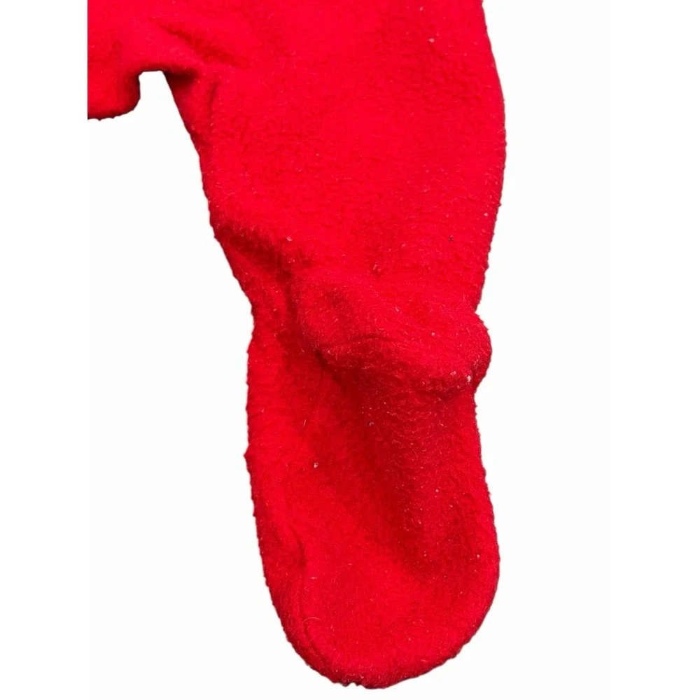 Vintage Carters 6-12 Months Red Blanket Pajama Full‎ Zip Sleeper Horse Footed